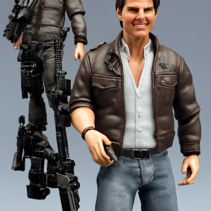 Image similar to tom cruise, a goodsmile figure of tom cruise, figurine, detailed product photo,