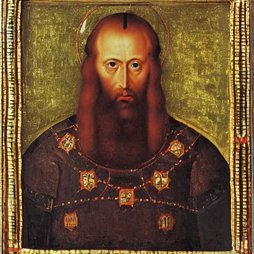 Prompt: the portrait of Ivan the Terrible wide angle, high detail, width 768,