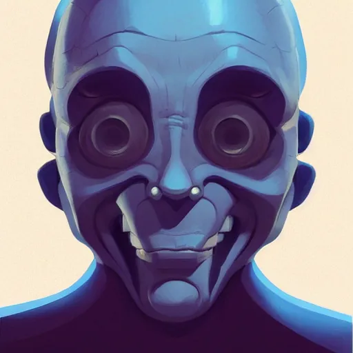 Image similar to face icon stylized minimalist the thing from another world 1 9 5 1, loftis, cory behance hd by jesper ejsing, by rhads, makoto shinkai and lois van baarle, ilya kuvshinov, rossdraws global illumination