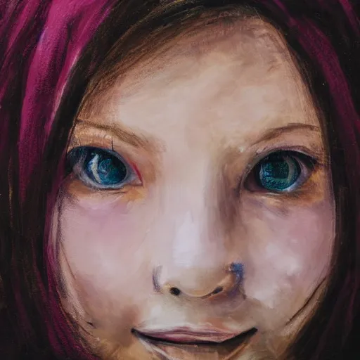 Image similar to a portrait of girl's face