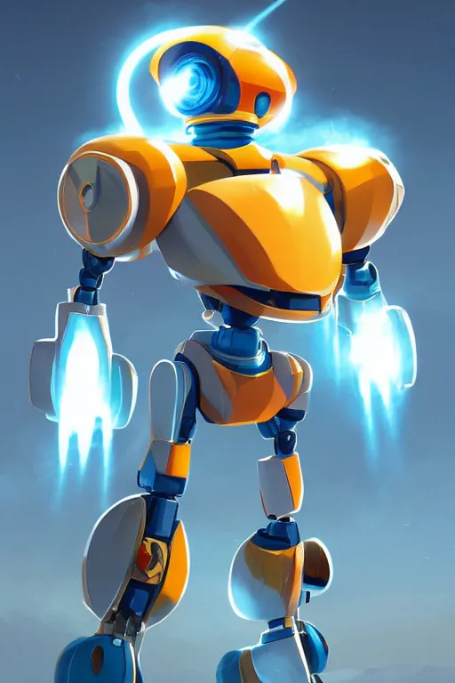 Image similar to metabots medabots medarotto medarot robot minimalist comics, behance hd by jesper ejsing, by rhads, makoto shinkai and lois van baarle, ilya kuvshinov, rossdraws global illumination ray tracing hdr radiating a glowing aura