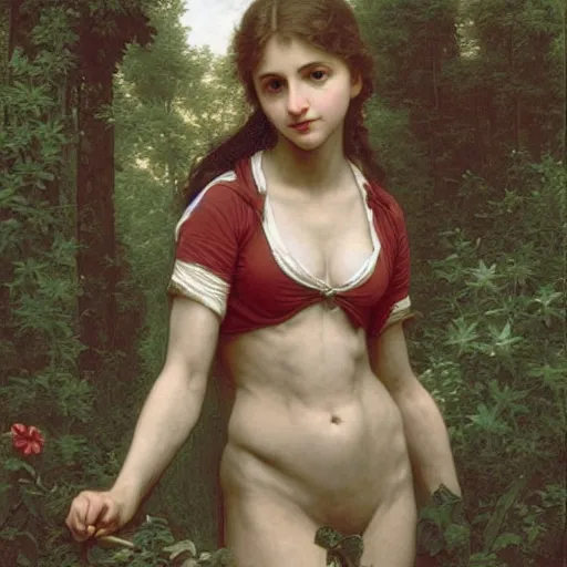 Prompt: Where's Waldo, in the style of Bouguereau