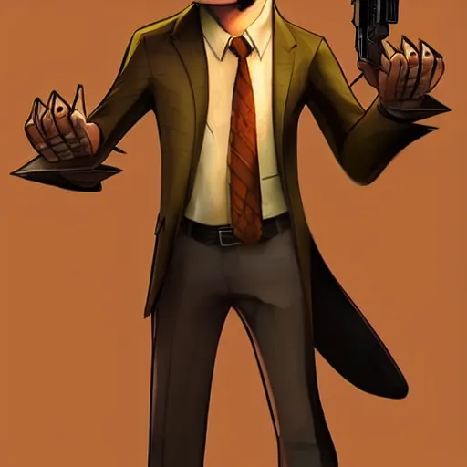 Image similar to concept art of nick wilde as max payne in max payne 3 set in gritty neo - noir zootopia, favela level