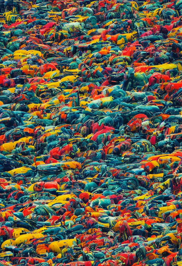 Image similar to andreas gursky, tractor tyres, colorful tropical sea slug, clyfford still, wildlife photography