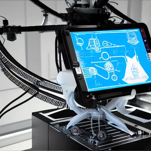 Image similar to photo of life support system device monitoring system mars station design device robotics, advanced cybernetics, smart ai industrial design