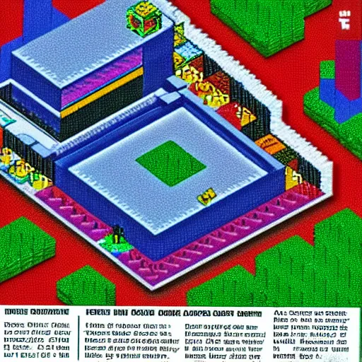 Image similar to Screenshot of Minecraft as a game for ZX Spectrum, photo from 1984 gaming magazine