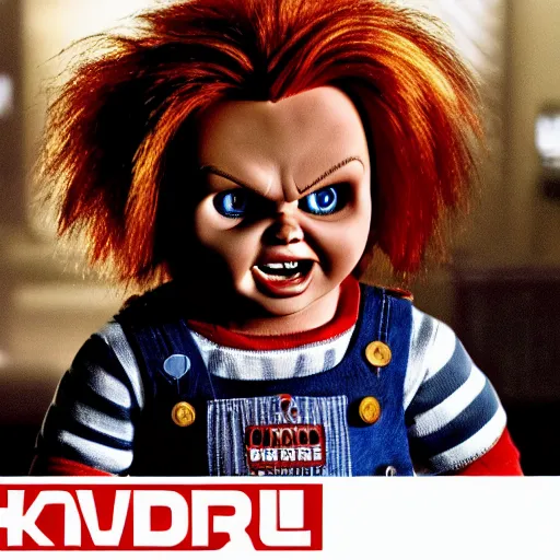 Prompt: stunning awe inspiring chucky the killer doll movie still 8 k hdr atmospheric lighting