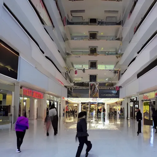 Image similar to liminal spaces mall