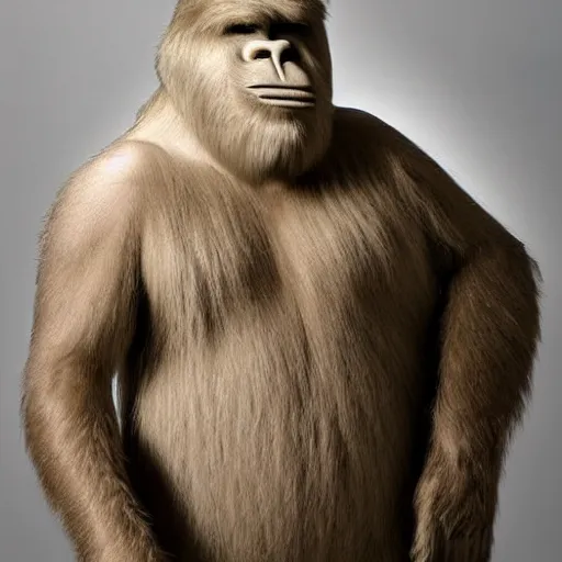 Image similar to clean shaven bigfoot