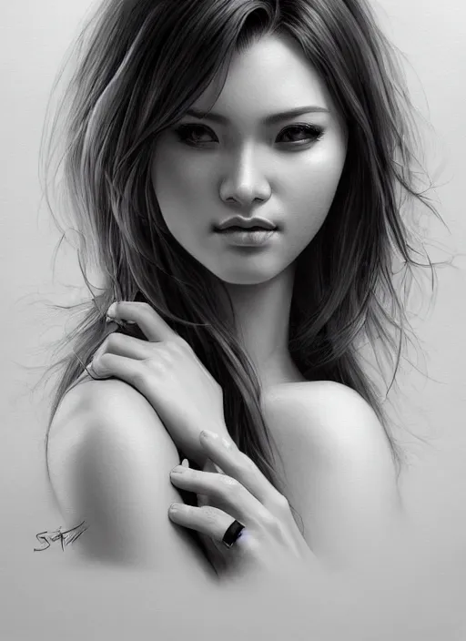 Prompt: high angle photo of a gorgeous young woman in the style of stefan kostic, realistic, sharp focus, 8 k high definition, insanely detailed, intricate, elegant, art by stanley lau and artgerm