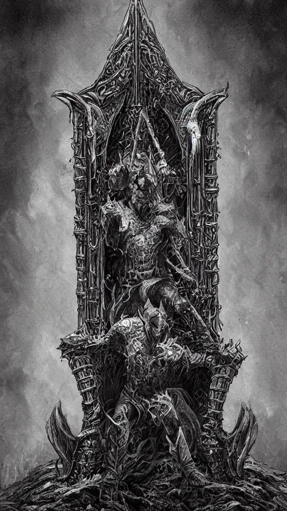 Image similar to the pisslord on his urinal throne, photorealistic, hyperrealistic, d & d, dungeons and dragons, highly detailed, intricate, dark fantasy art, satanic, evil, regal, ink