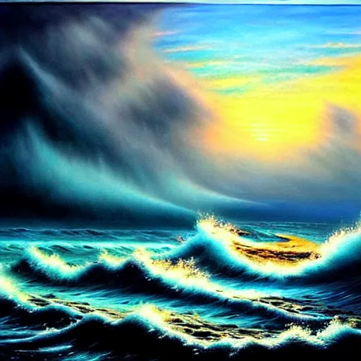 Prompt: epic scene seascape, by world best seascape artist