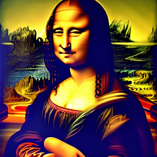 Image similar to obama in the style of the mona lisa painting, 4 k