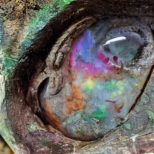 Image similar to photograph portrait of a beautiful alien, feminine, iridescent eyes, intricate detail, sigma 85mm f/1.4, 4k, depth of field