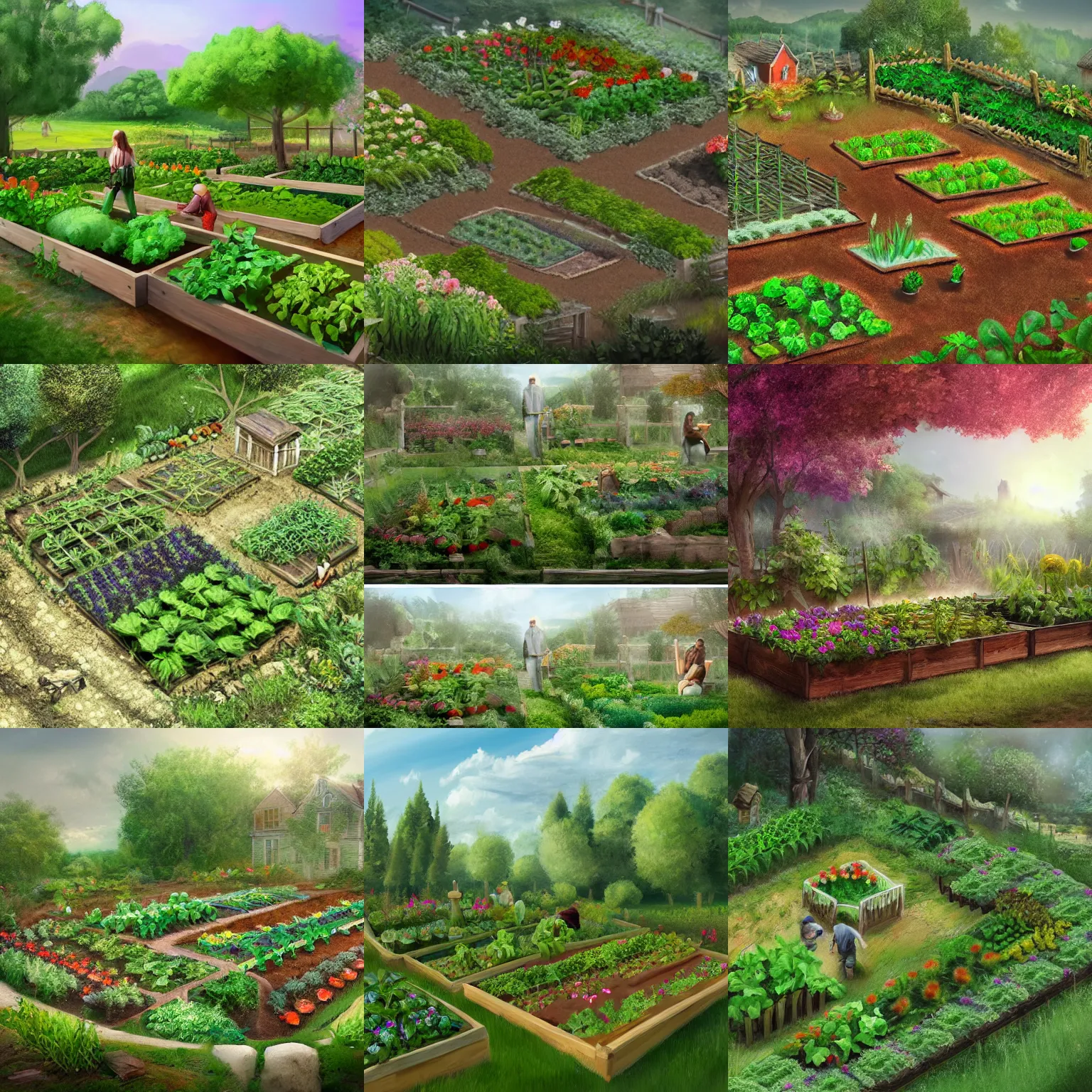 A Beautiful Vegetable Garden That Is Easy To Take Care Stable 