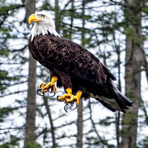 Image similar to a bald eagle without feathers