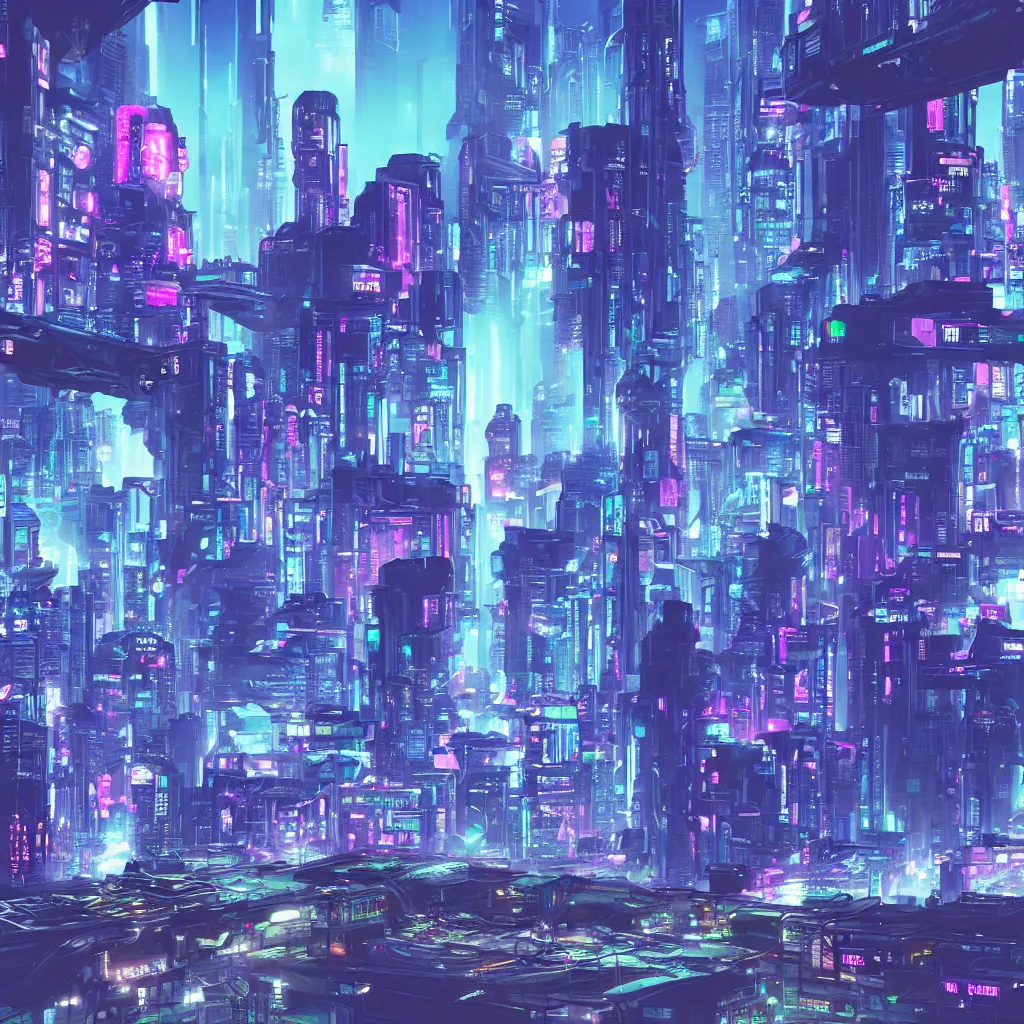 Prompt: a cyberpunk city, spaceships, vaporwave, synthwave, cyberpunk