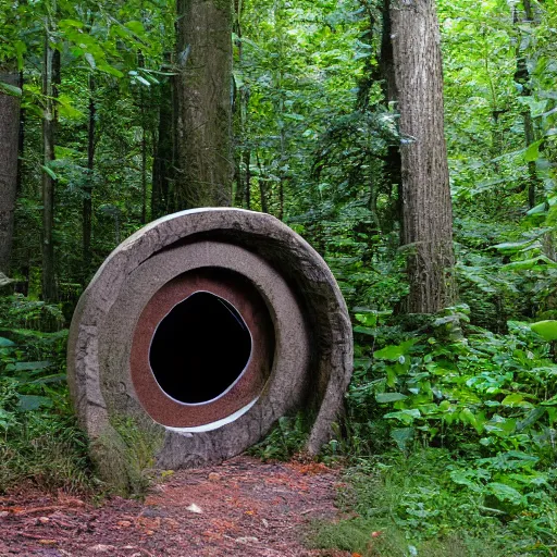 Image similar to stargate portal in the woods