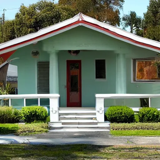 Prompt: californian bungalow