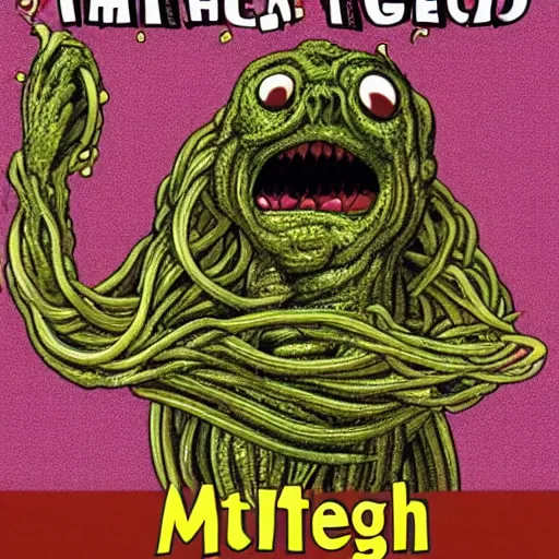 Image similar to the sphagetti monster, atheism god