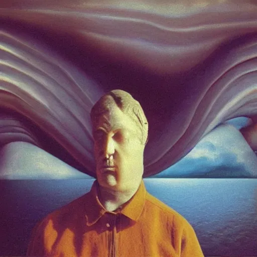 Image similar to this face is not real, surrealism