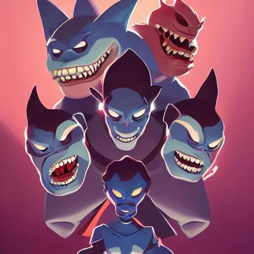 Image similar to face icon stylized minimalist street sharks, loftis, cory behance hd by jesper ejsing, by rhads, makoto shinkai and lois van baarle, ilya kuvshinov, rossdraws global illumination