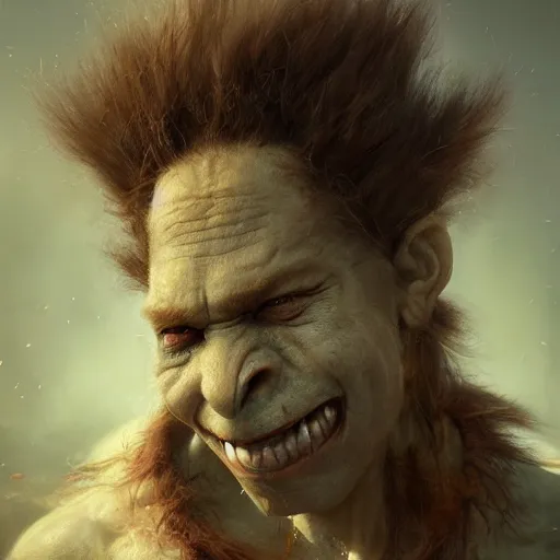 Prompt: photo realistic image of troll, stunning 3 d render inspired art by istvan sandorfi and greg rutkowski, perfect facial symmetry, realistic, highly detailed attributes and atmosphere, dim volumetric cinematic lighting,