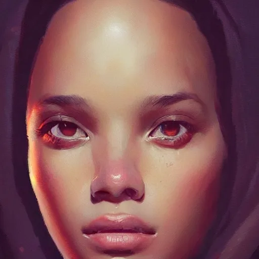 Image similar to “ portrait of zoe isabella kravitz by greg rutkowski, young, attractive, highly detailed portrait, scifi, digital painting, artstation, concept art, smooth, sharp foccus ilustration, artstation hq ”