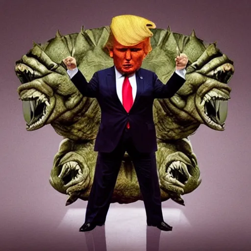 Image similar to “Donald trump as kaiju”