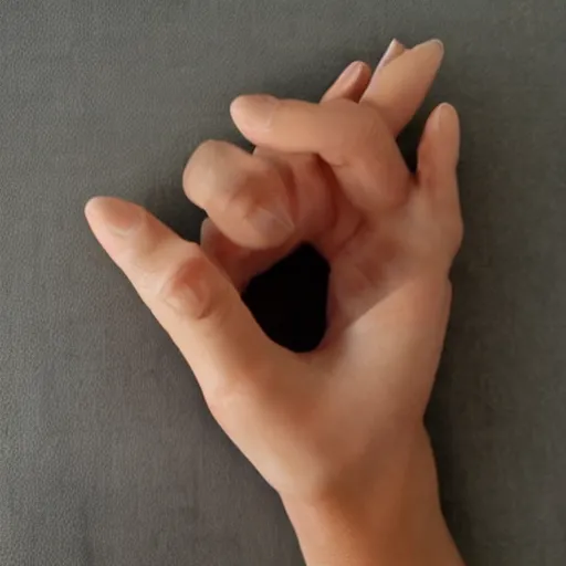 Image similar to natural hands that doesn't look ai created