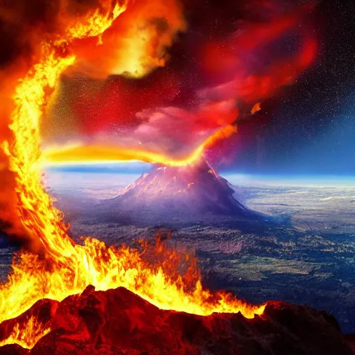 Image similar to heaven and earth on fire