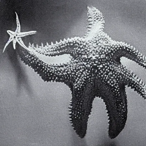 Image similar to a filmstill of pulgasari, kaiju starfish, in the style of suspiria ( 1 9 7 7 )