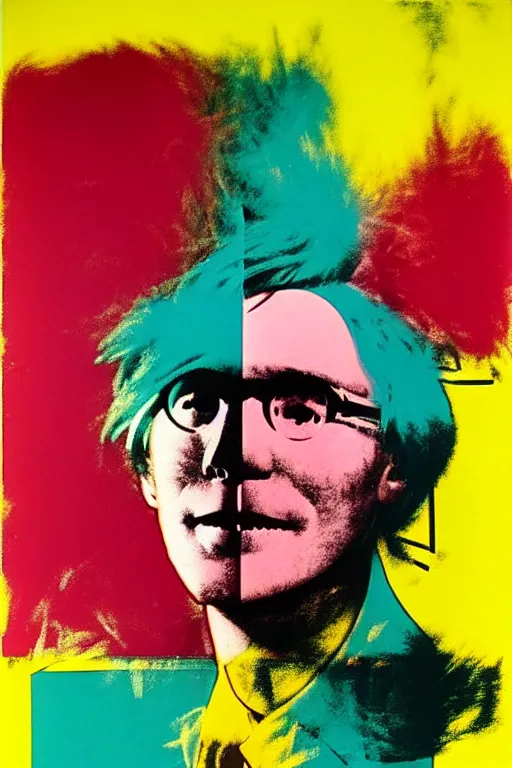 Prompt: ( ( ( ( ( a man happiness on the garden ) ) ) ) ) by andy warhol and bill sienkiewicz!!!!!!!!!!!!!!!!!!!!!!!!!!!!!!