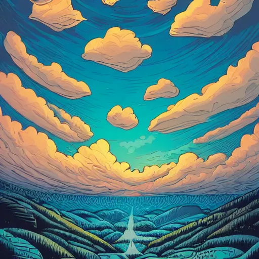 Image similar to Clouds by Dan Mumford