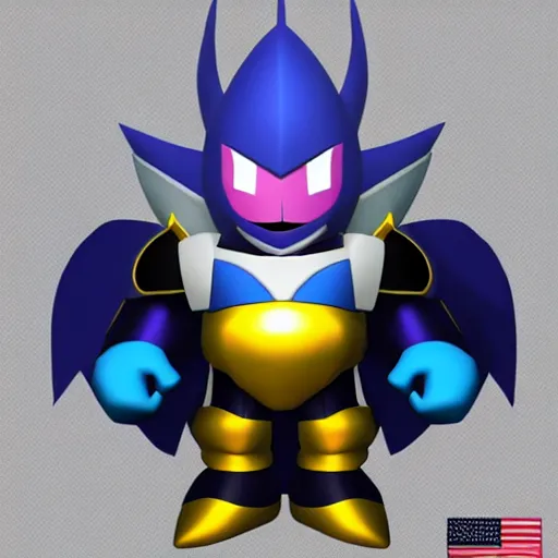 Image similar to meta knight from kirby