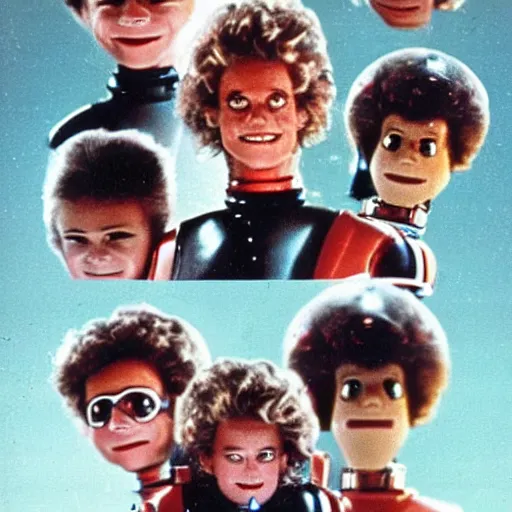 Image similar to robocop, 1 9 8 0 s children's show, detailed facial expressions