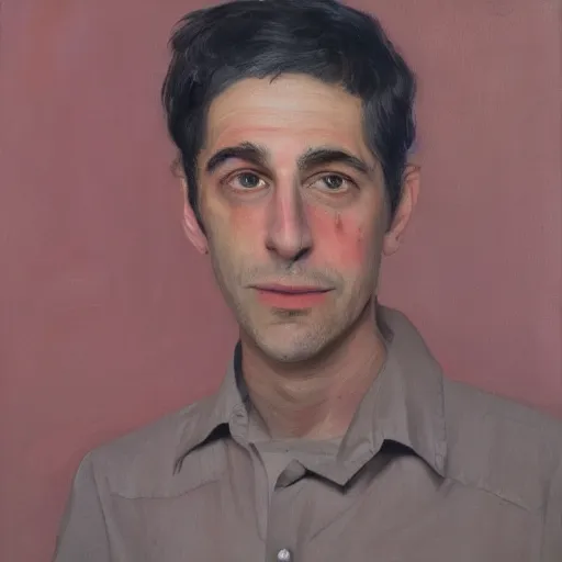 Prompt: Noam Cohen Grundland, oil on canvas