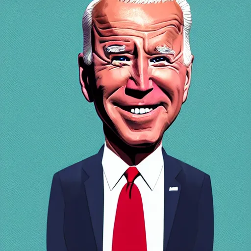 Image similar to joe biden charicature