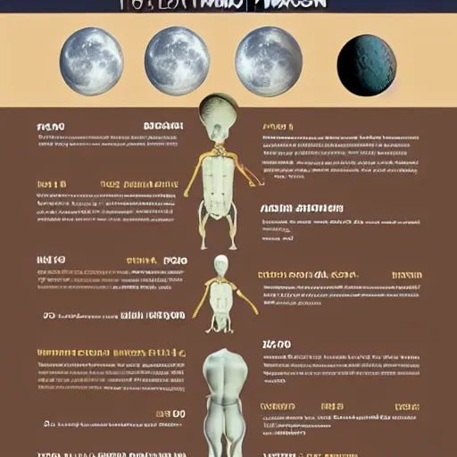 Prompt: infographic showing the anatomy of the moon