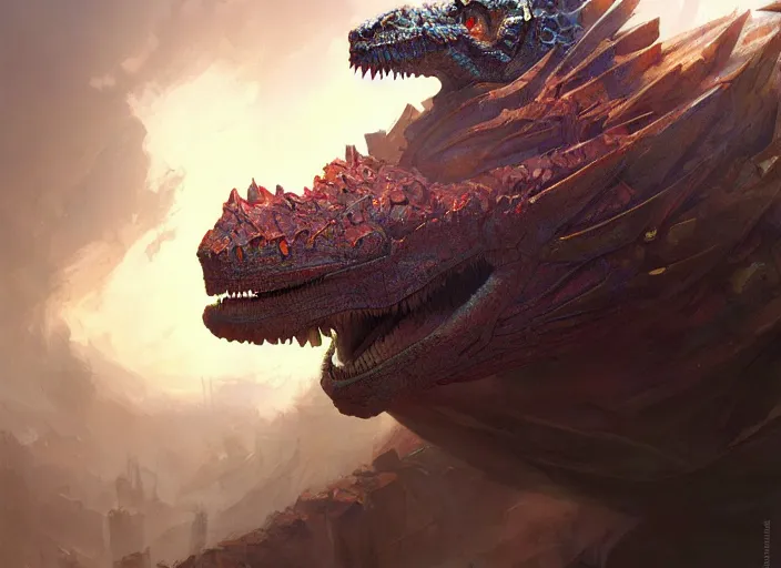 Image similar to cinematic dimetrodon, marvel comics, intricate, highly detailed, smooth, artstation, digital illustration by ruan jia and mandy jurgens and artgerm and wayne barlowe and greg rutkowski and zdislav beksinski