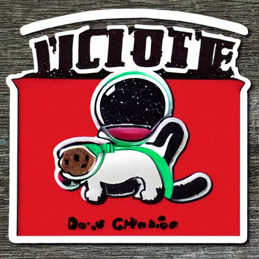 Image similar to cute adorable dachshund astronaut sticker