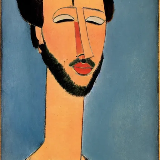 Image similar to giga chad, amedeo modigliani