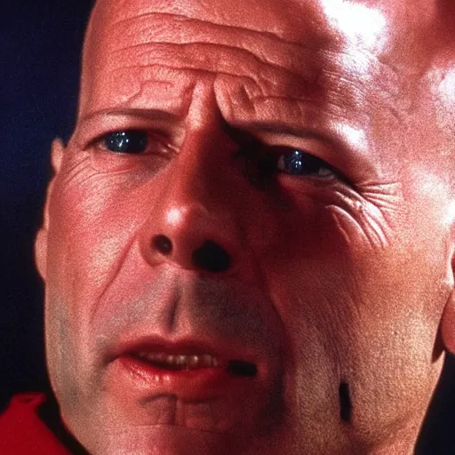 Prompt: the face of Bruce Willis at 5 year old