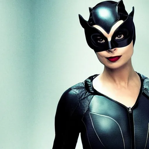 Prompt: alexandra d'addario as catwoman