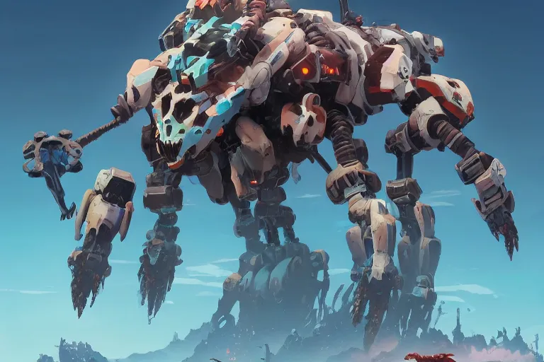 Image similar to scorcher machine mecha animal beast robot of horizon forbidden west horizon zero dawn bioluminiscence, behance hd by jesper ejsing, by rhads, makoto shinkai and lois van baarle, ilya kuvshinov, rossdraws global illumination