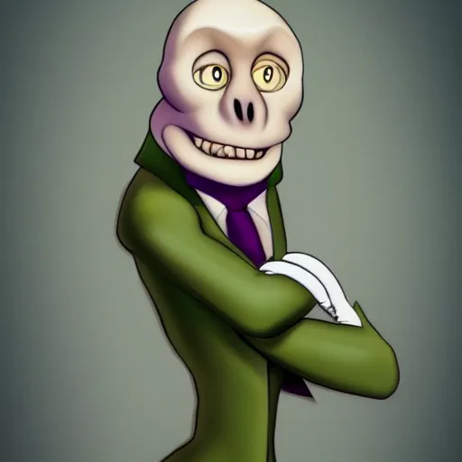 Image similar to Mort from Madagascar lord Voldemort fusion