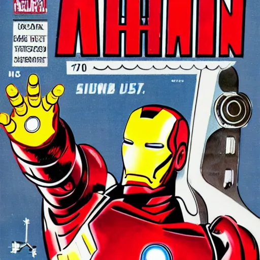 Image similar to a 5 0's iron man
