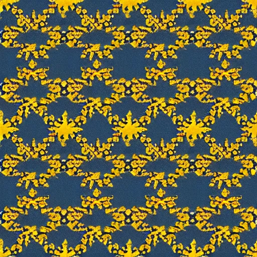 Prompt: carpet with yellow star pattern, game asset