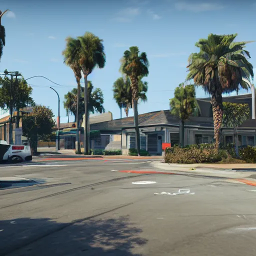 Image similar to pembroke pines florida in gta 5, 8k octane 3D render