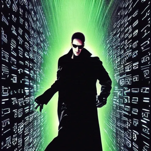 Image similar to the matrix artwork